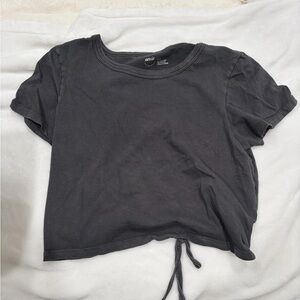 American Eagle Outfitters Black Crop Top